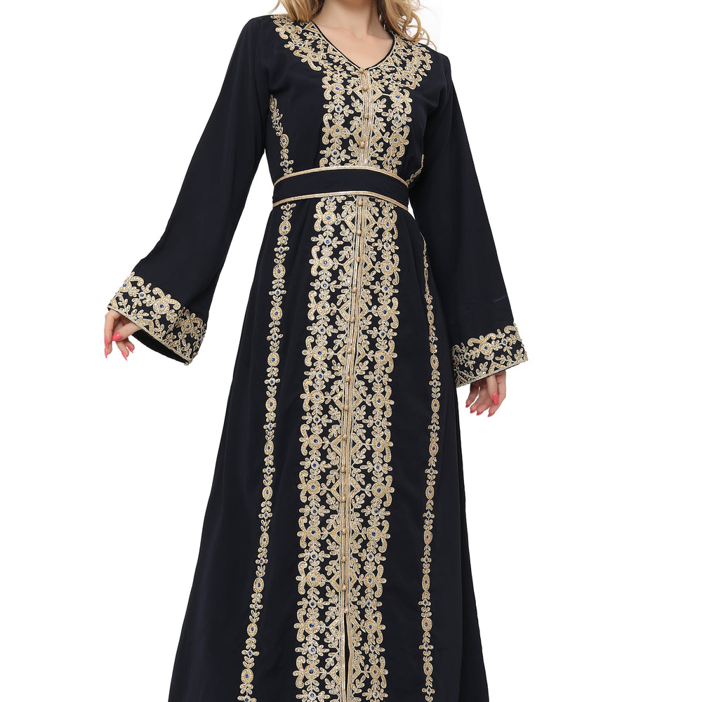 Dubai PartyWear Maxi Dress Jalabiya For Women