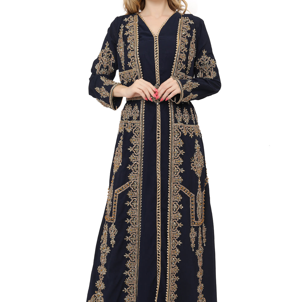 
                  
                    Designer Maghribi Kaftan Evening Tea Party Dress
                  
                