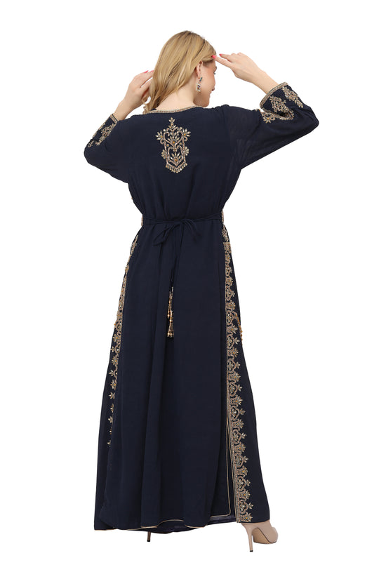 Designer Maghribi Kaftan Evening Tea Party Dress