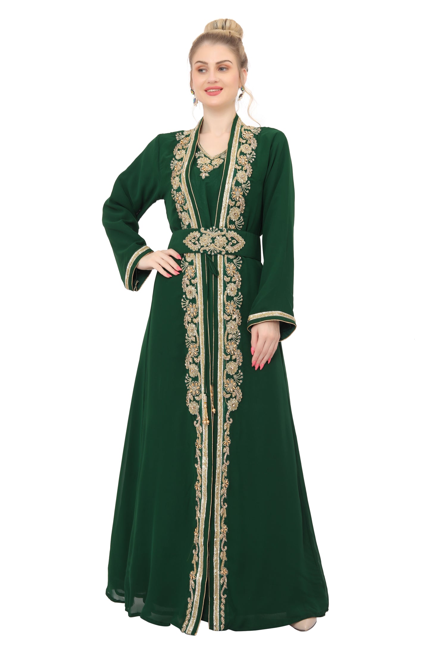 Designer Maghribi Kaftan Evening Tea Party Gown