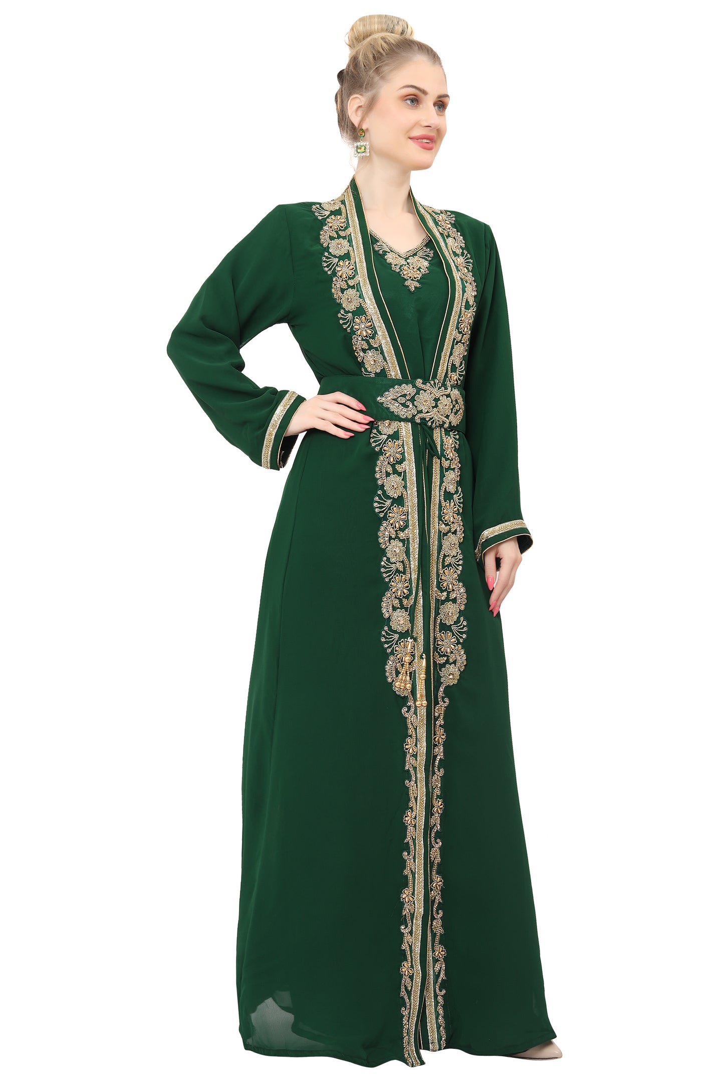 Designer Maghribi Kaftan Evening Tea Party Gown