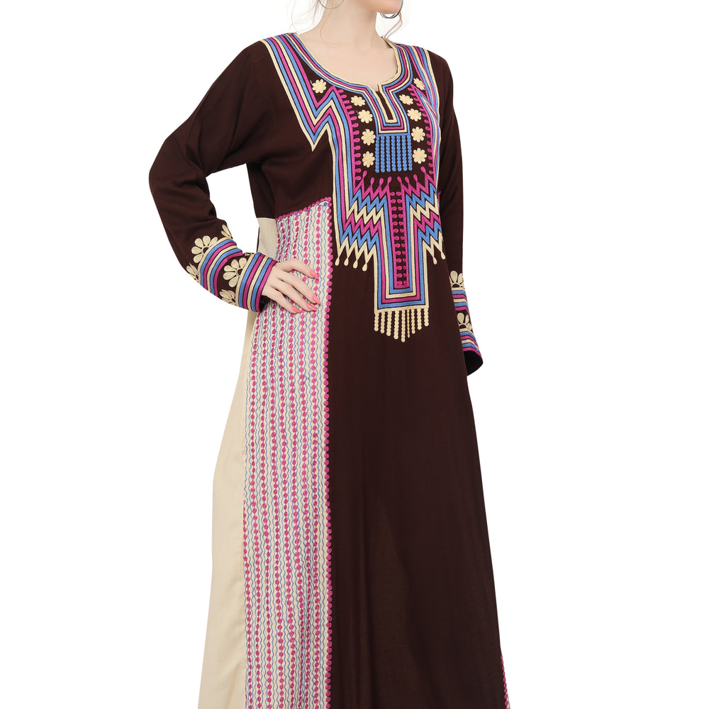 
                  
                    Designer Abaya Caftan Maxi Gown For Ladies
                  
                