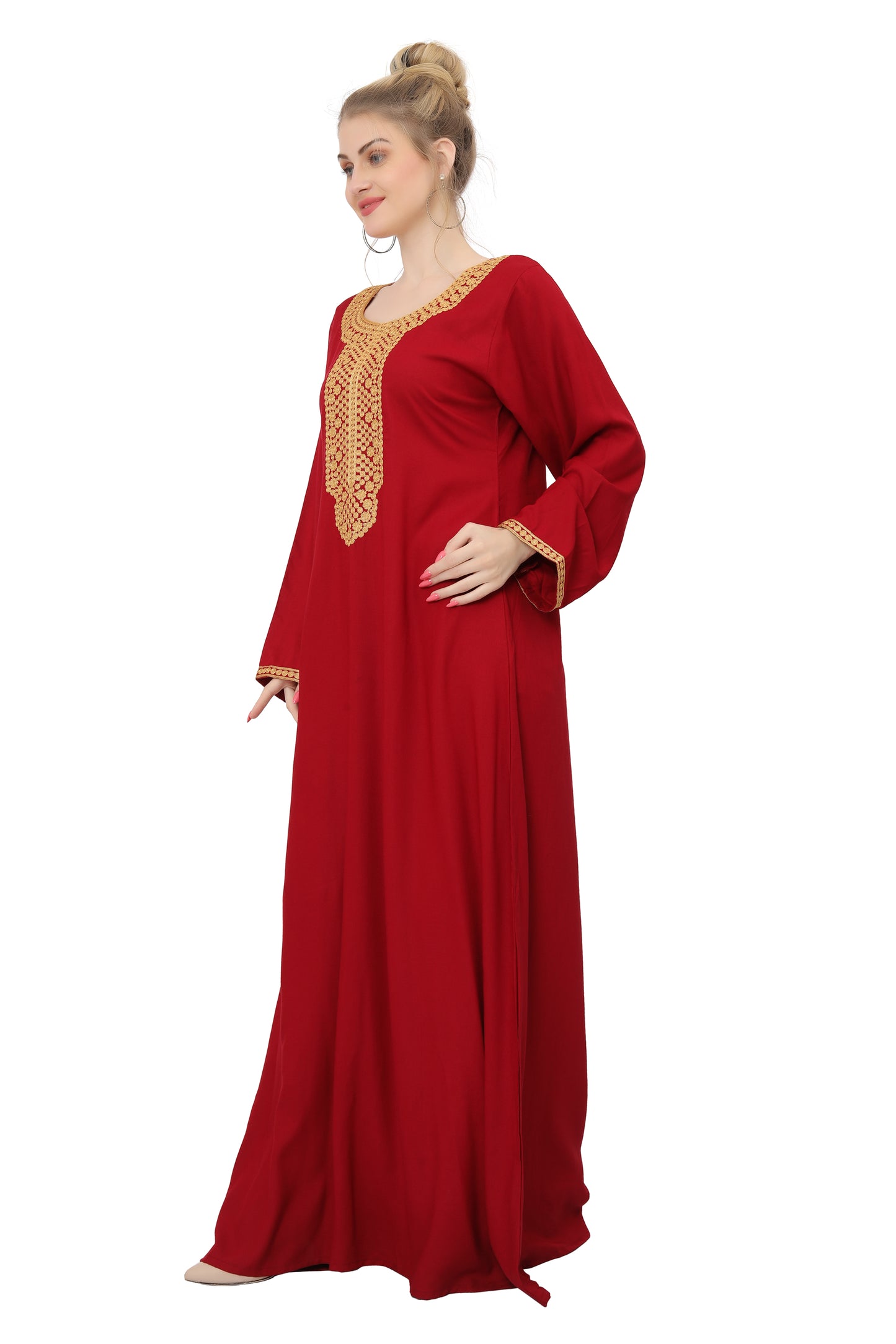 Designer Kaftan With Thread Work Gown