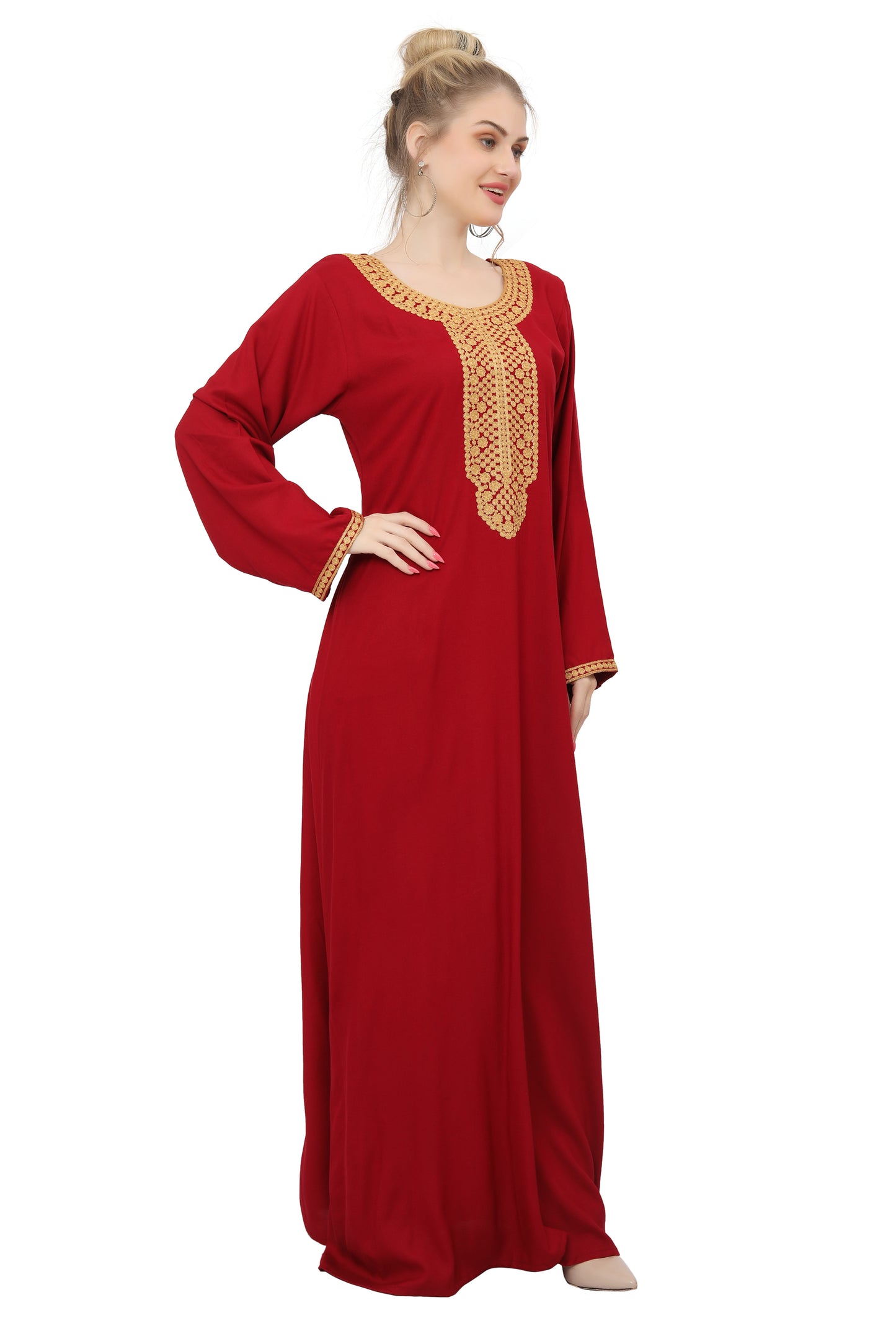 Designer Kaftan With Thread Work Gown