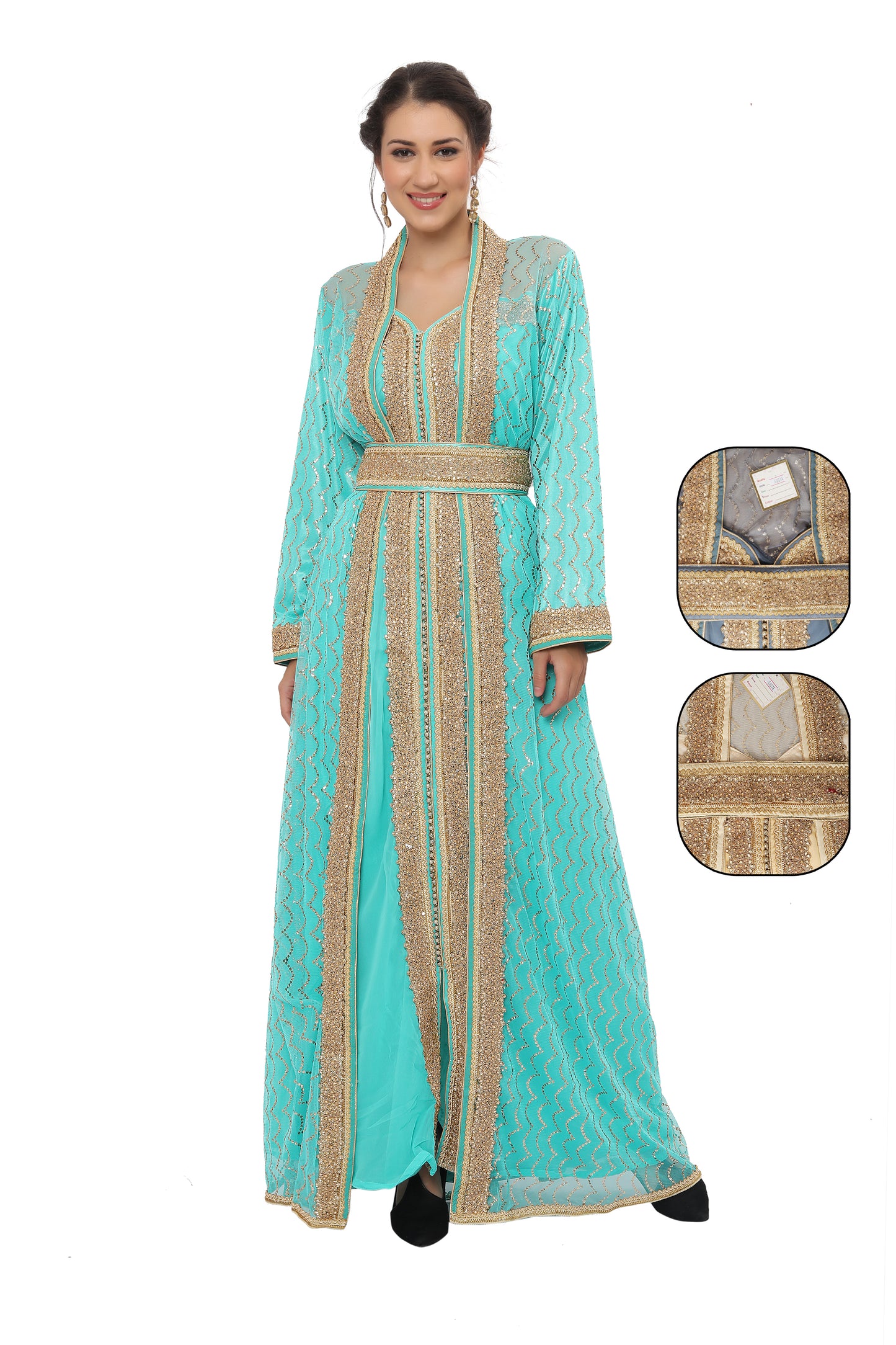 Moroccan Catan Dress Khaleeji Thobe Gown