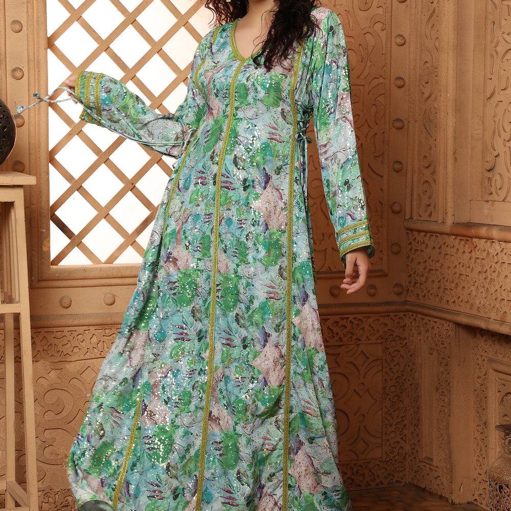 
                  
                    Eid Arabian Gown Digital Print Kaftan
                  
                