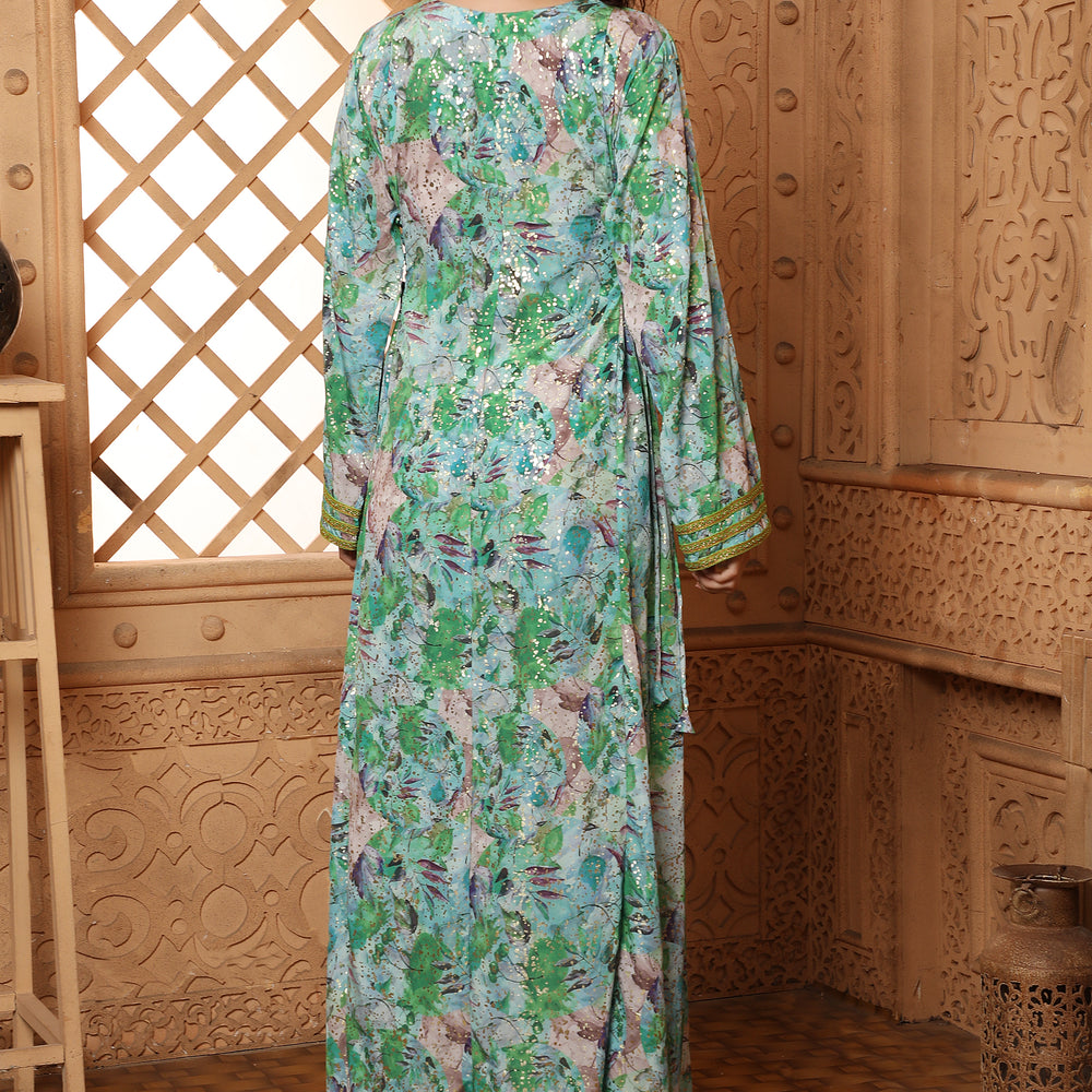 
                  
                    Eid Arabian Gown Digital Print Kaftan
                  
                