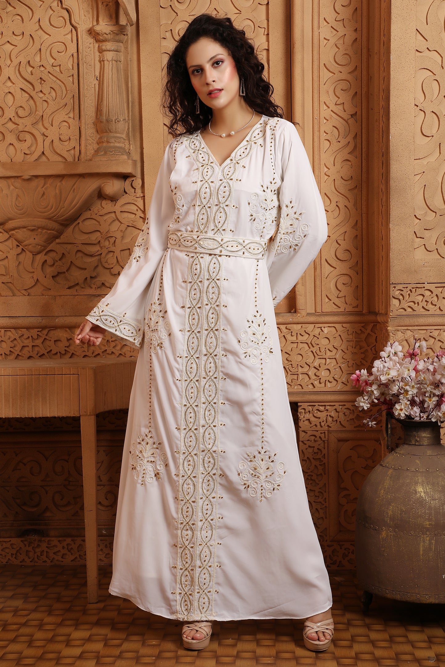 Designer Eid Wear Kaftan with Handwork Gown