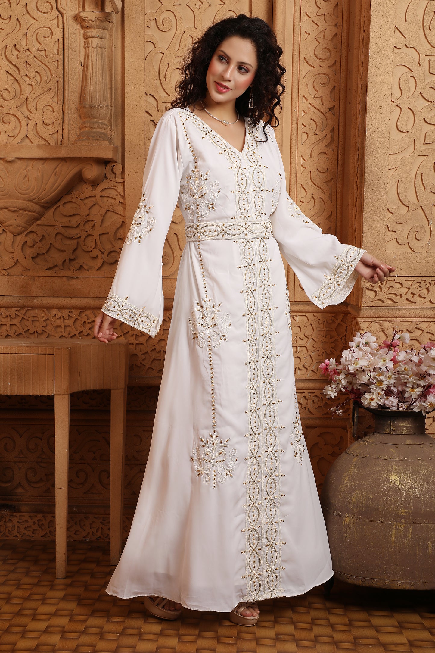 Designer Eid Wear Kaftan with Handwork Gown