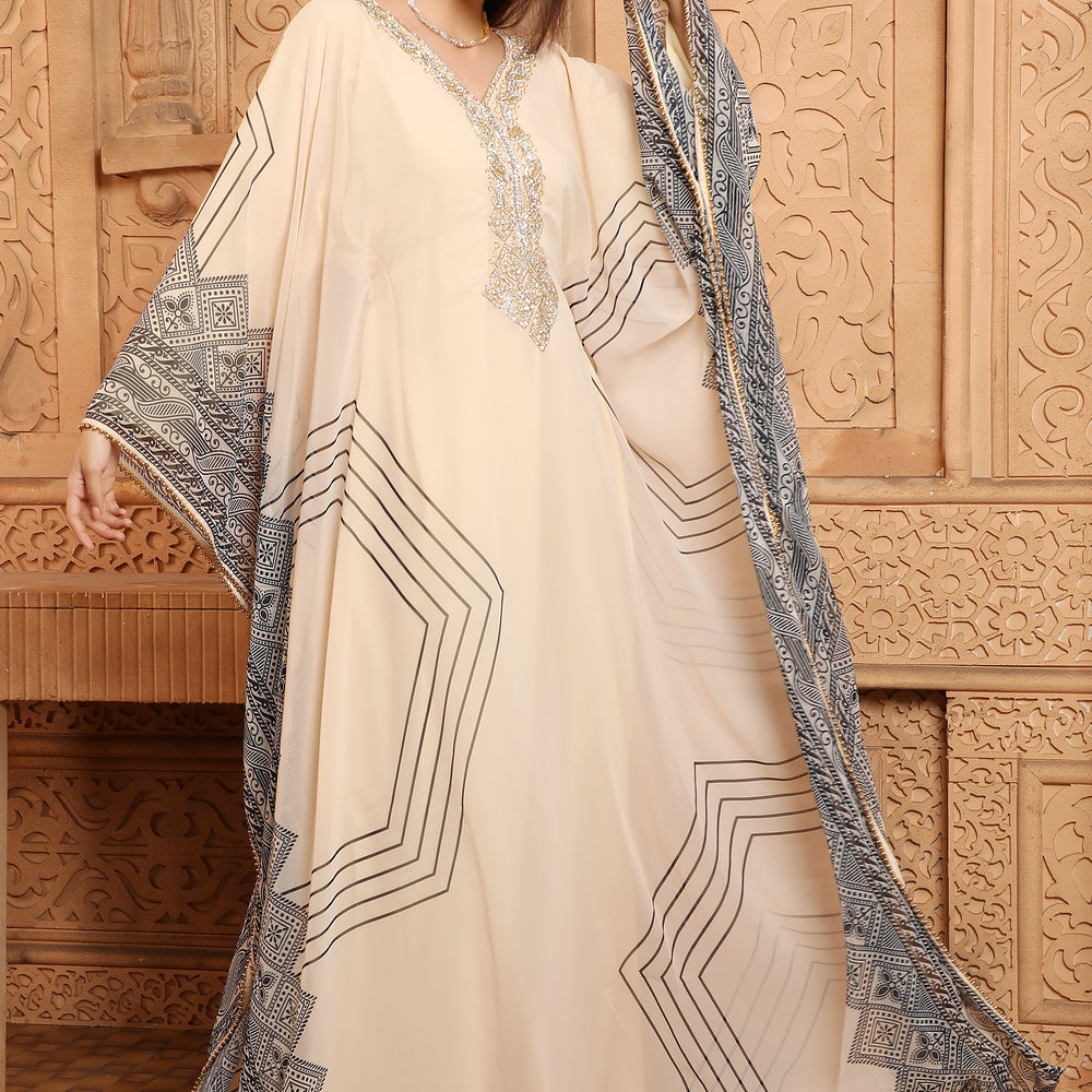 
                  
                    Dubai Kaftan Farasha Caftan Long Kimono Maxi Gown
                  
                