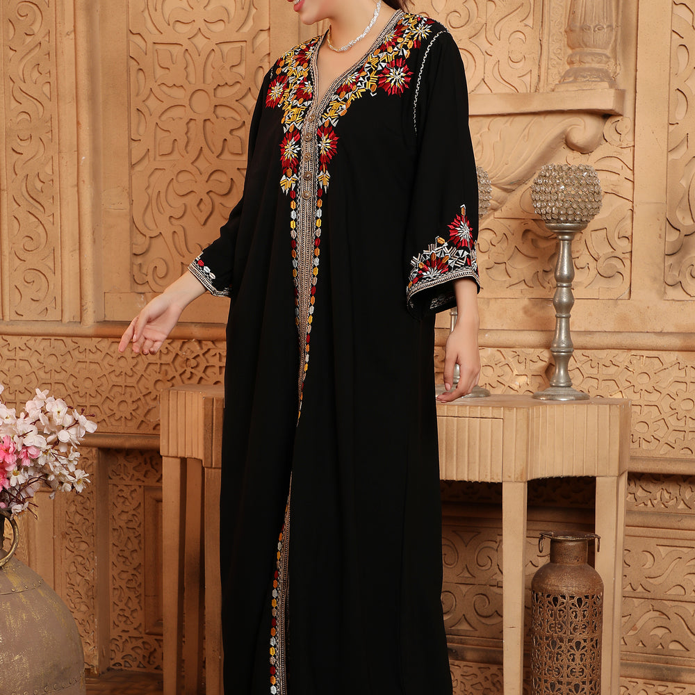 
                  
                    Tassel Kaftan Women Abaya Arabic Dresses Muslim Dubai Caftan
                  
                