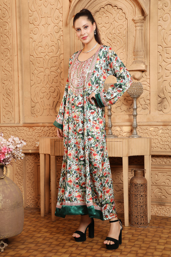 Designer Kaftan Digital Print Maxi Gown