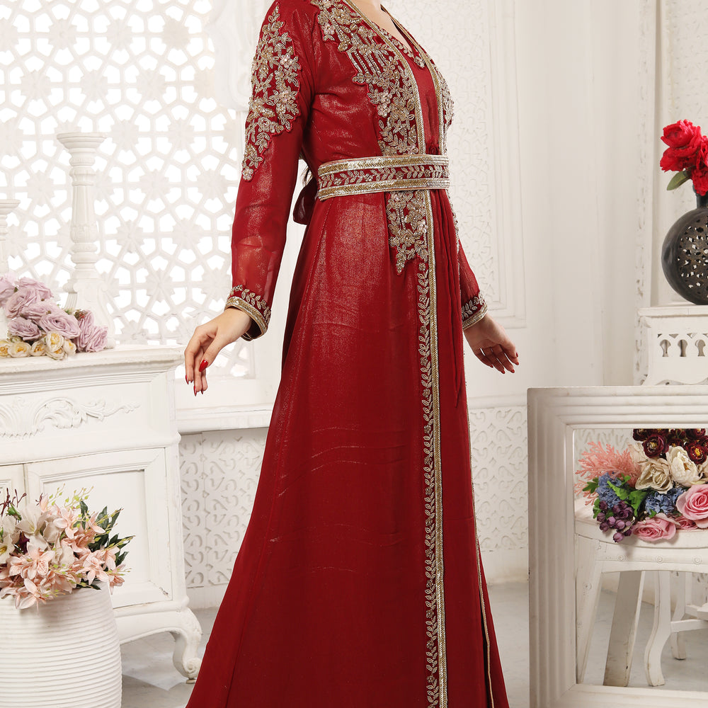 
                  
                    Ramadan Special Dubai Abaya Sequins Embroidery Dress
                  
                