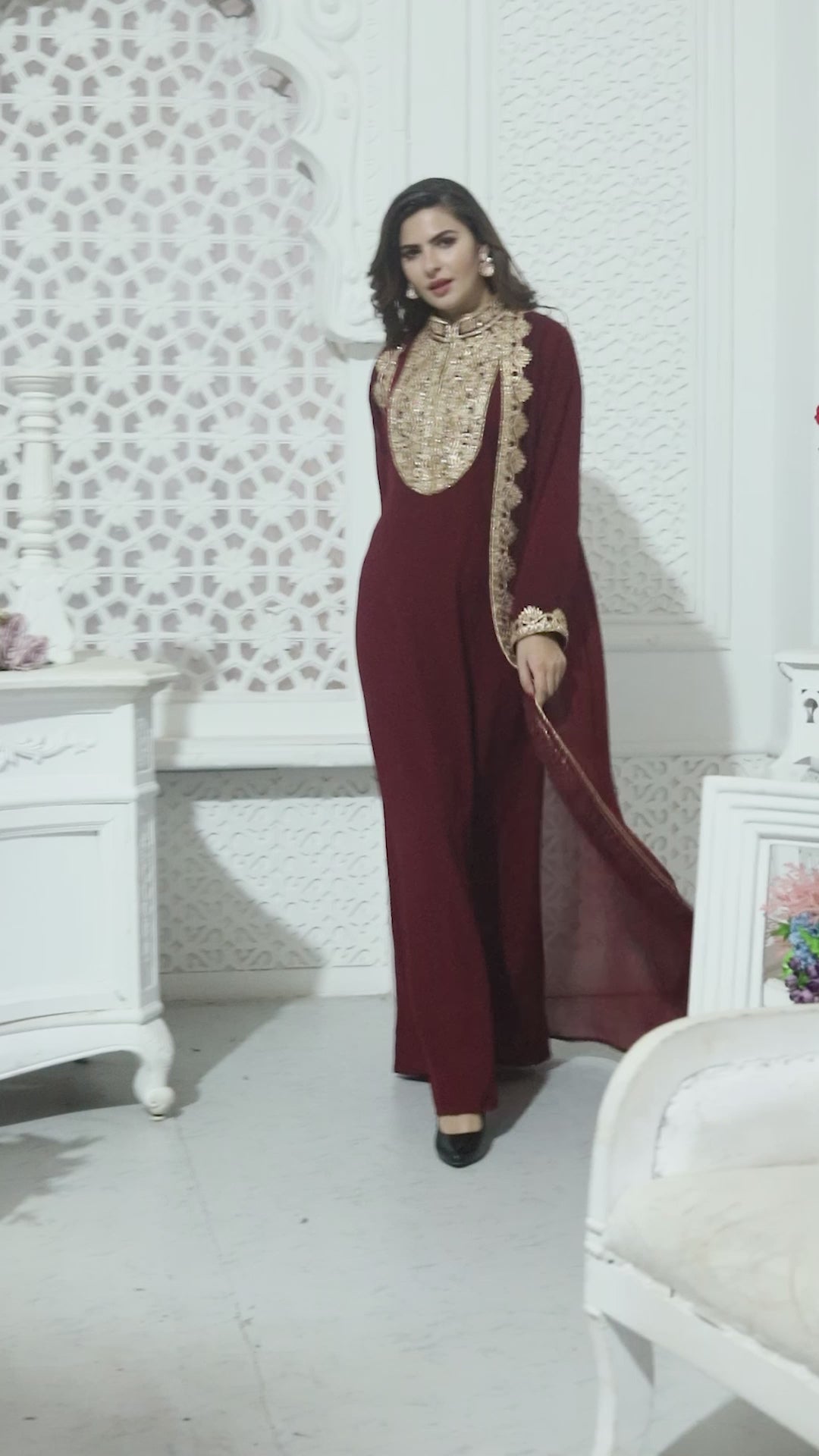 Designer Bridal Wear with Handwork Eid Party Gown