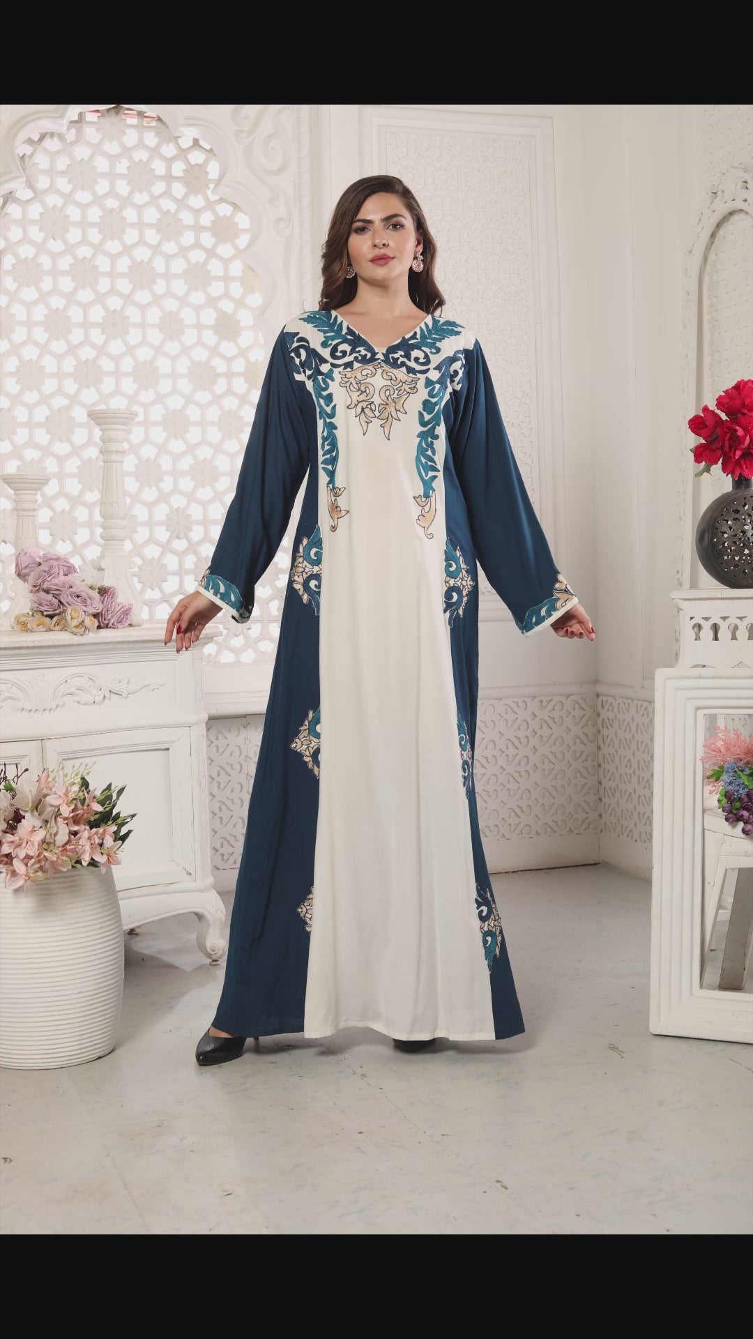 Designer Jalabiya Algerian Caftan Partywear Gown