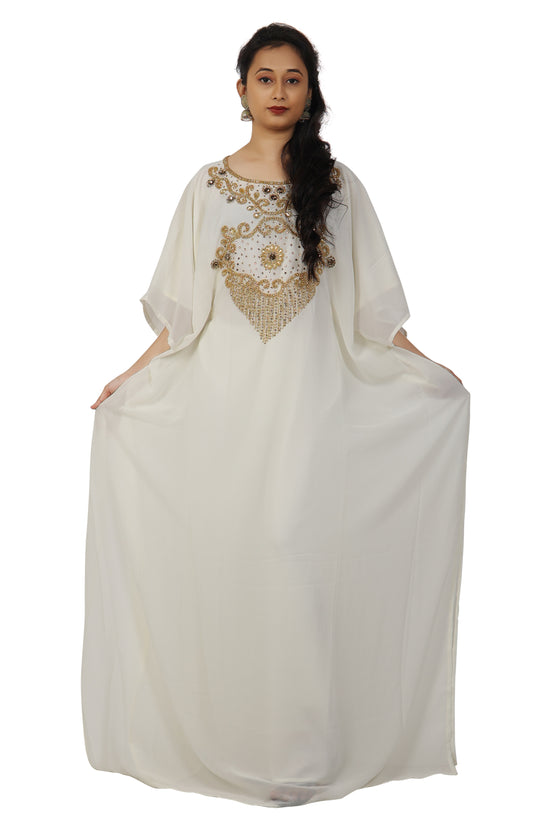 Designer Arabic Farasha Traditional Thobe Thawb - Maxim Creation