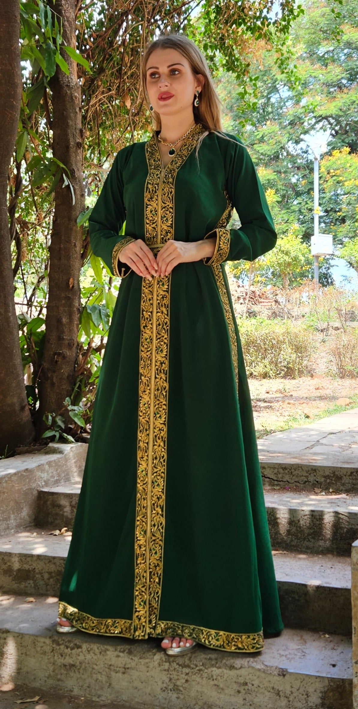 Moroccan Kaftan Khaleeji Thobe Maxi Gown