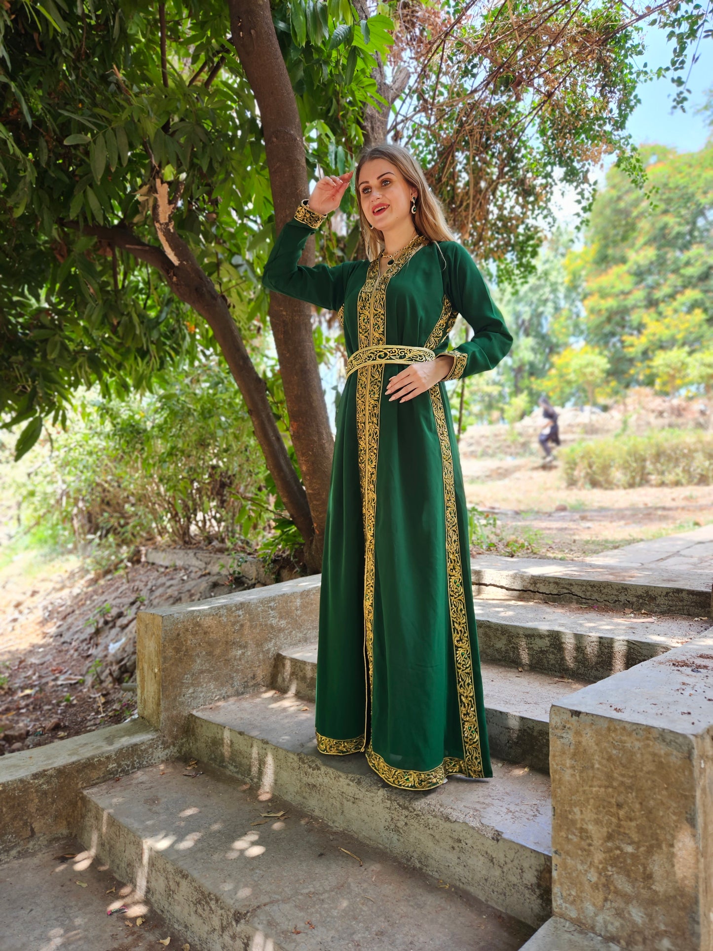 Moroccan Kaftan Khaleeji Thobe Maxi Gown