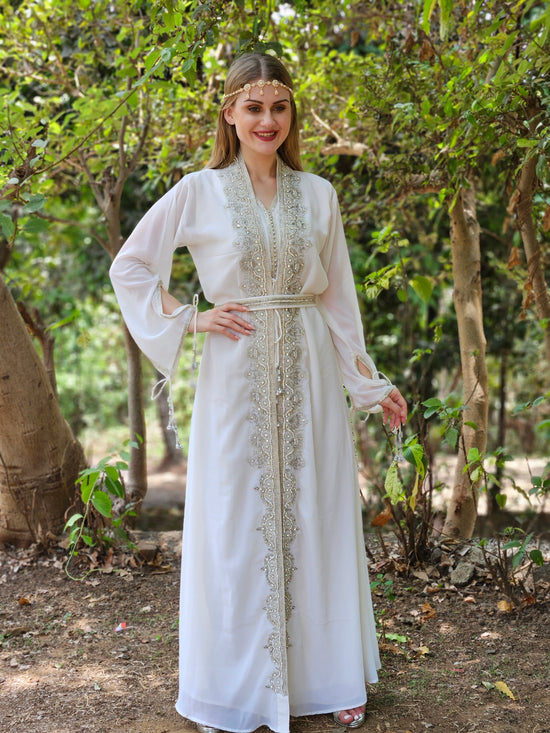 Maghribi Kaftan Evening Tea Party Gown