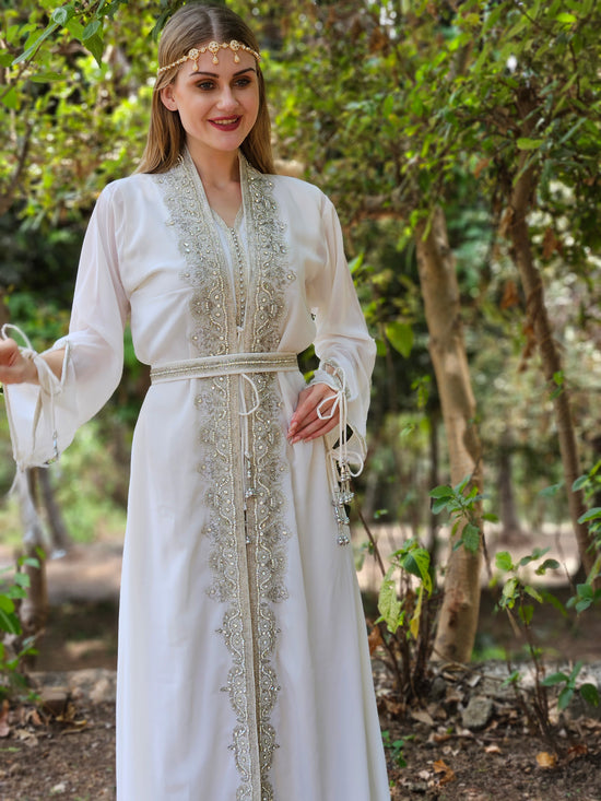 Maghribi Kaftan Evening Tea Party Gown