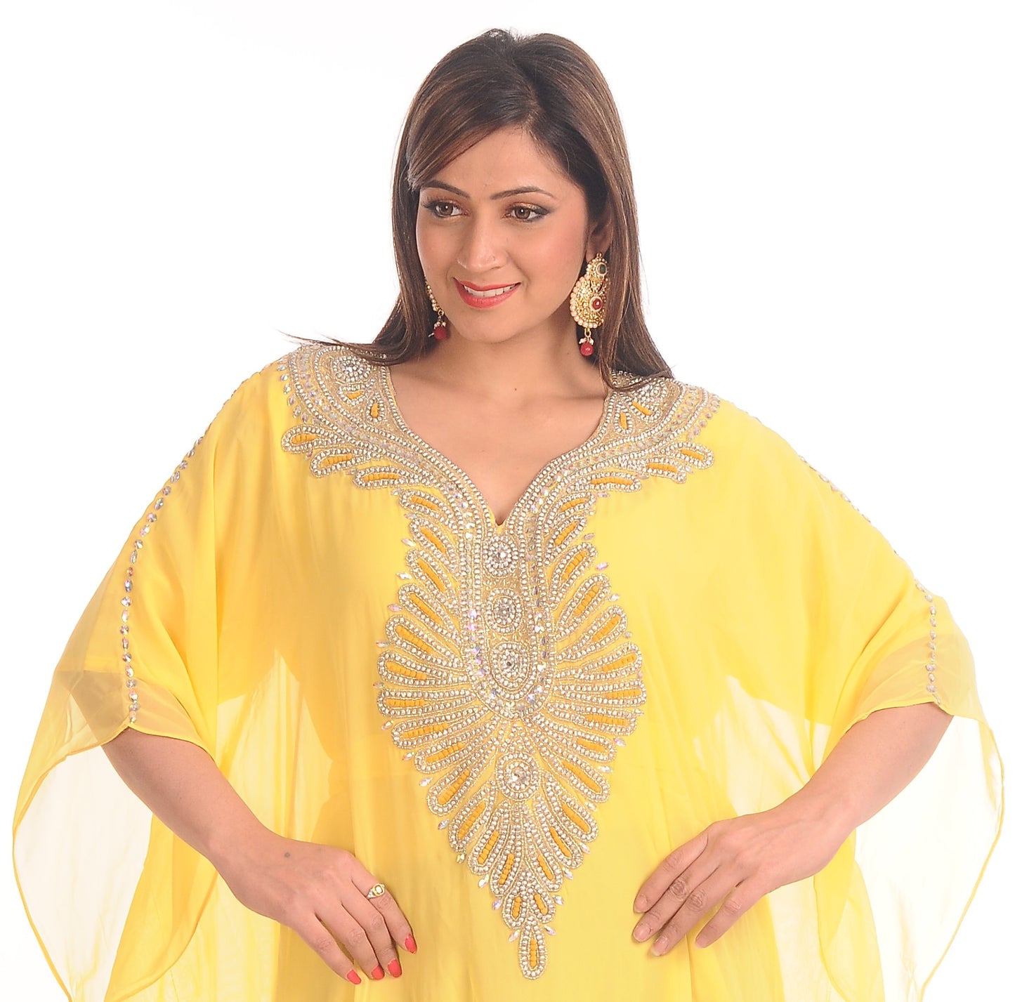 Farasha Boho Yellow Maxi Dress - Maxim Creation