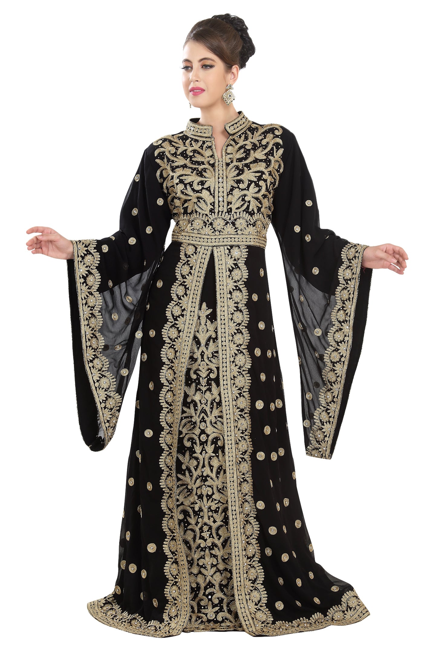 Traditional Kaftan Designer Khaleeji Thobe Dress - Maxim Creation