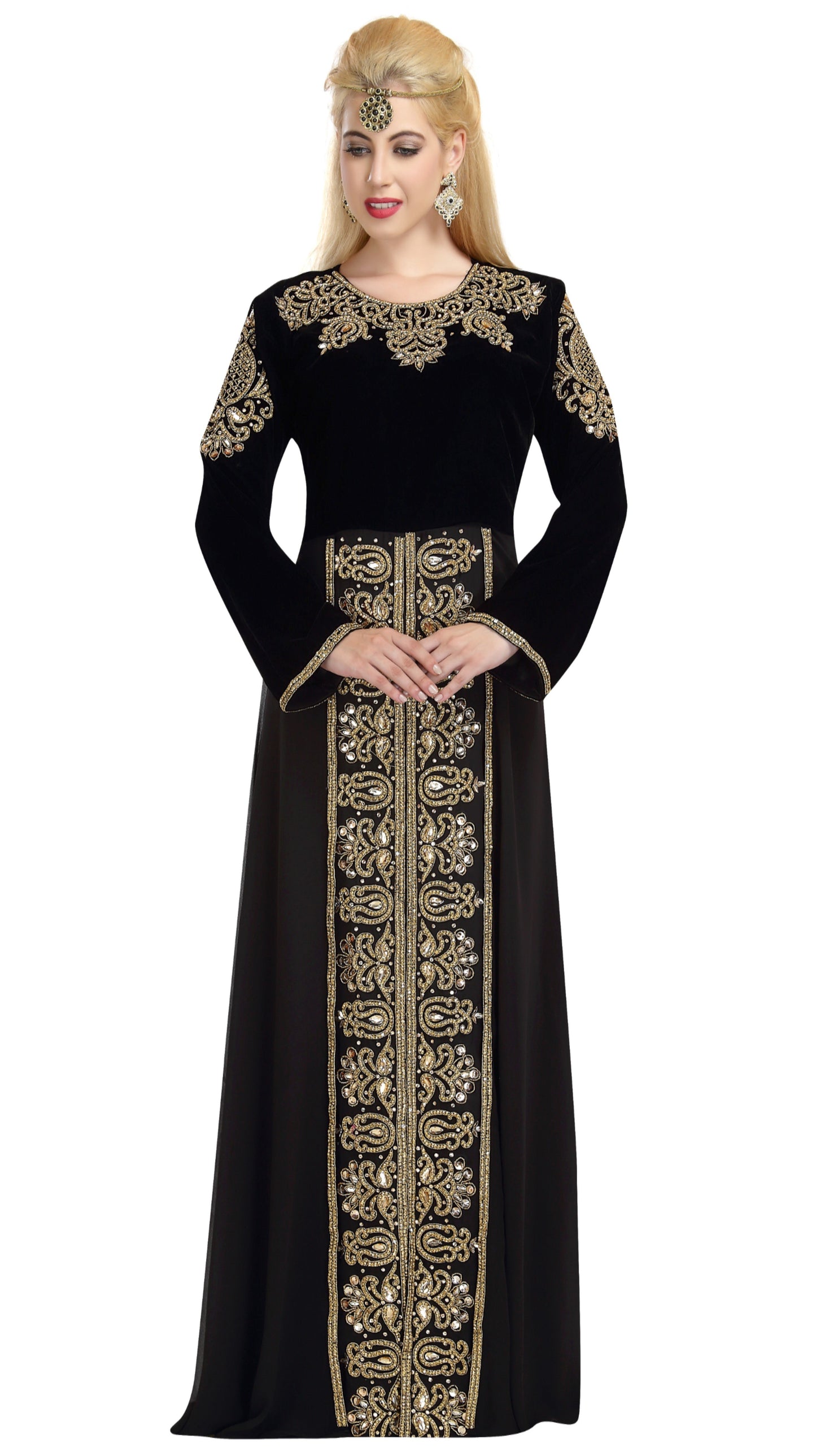 Designer Abaya Evening Party Dress - Maxim Creation