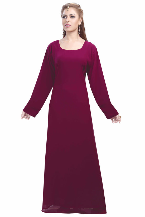 Plain Maxi Gown Night Dress - Maxim Creation