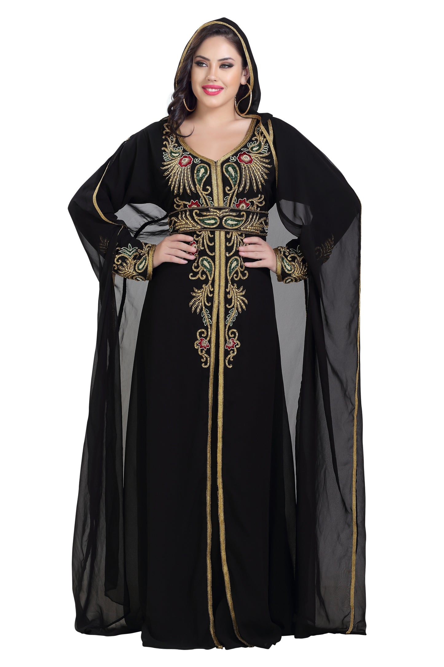 Arabian Abaya Designer Kaftan Dress - Maxim Creation