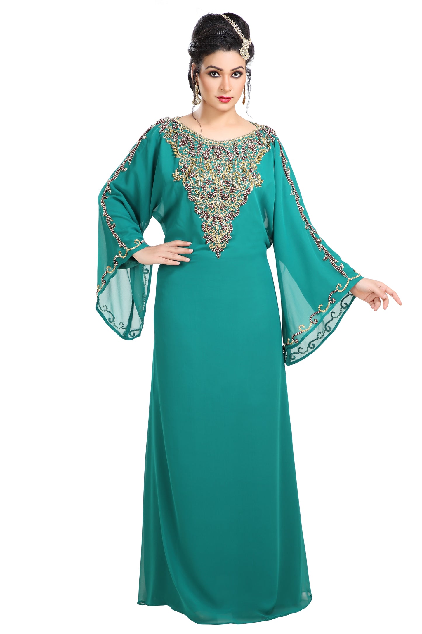 Arabian Caftan Dress Jalabiya Boho - Maxim Creation