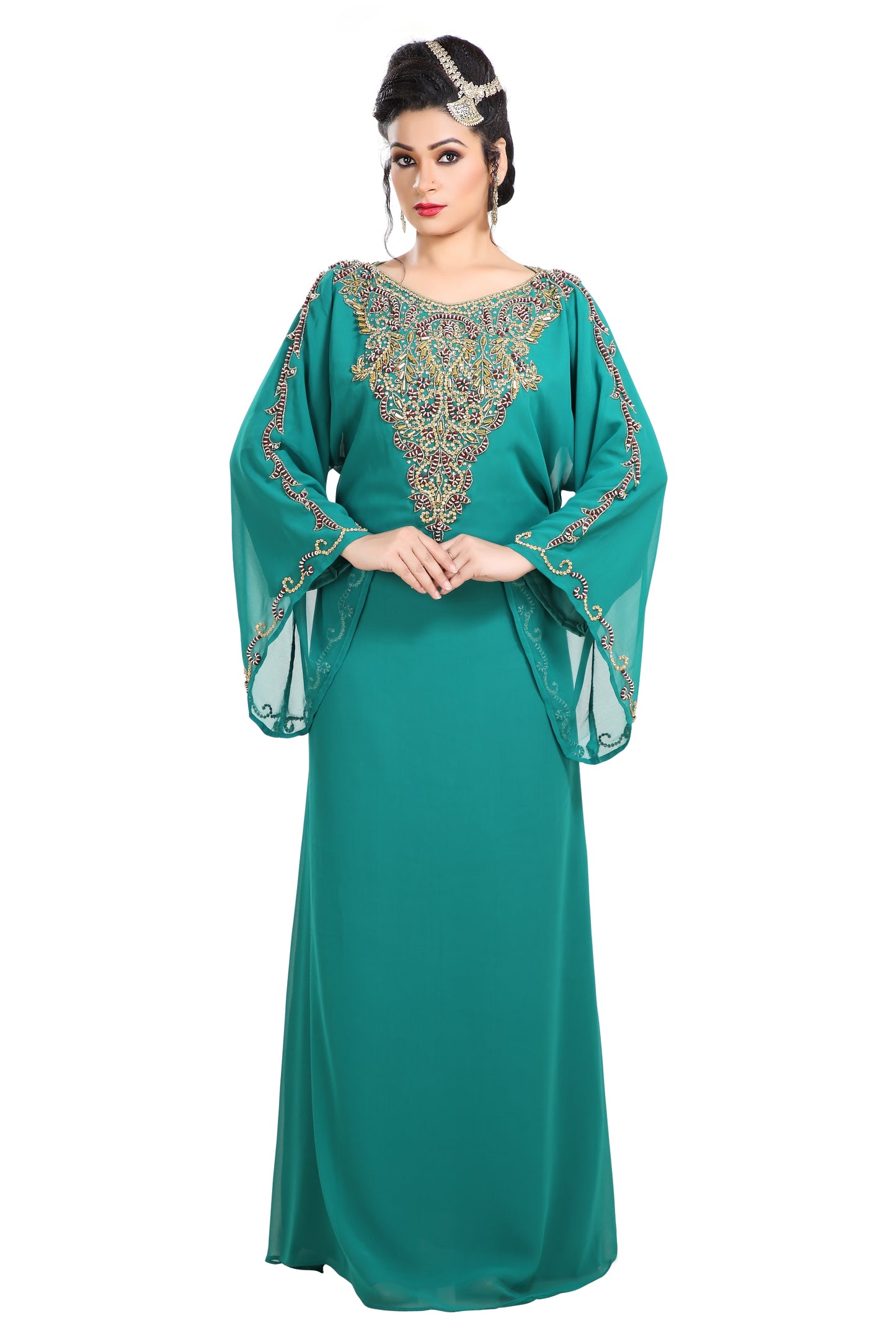 Arabian Caftan Dress Jalabiya Boho - Maxim Creation