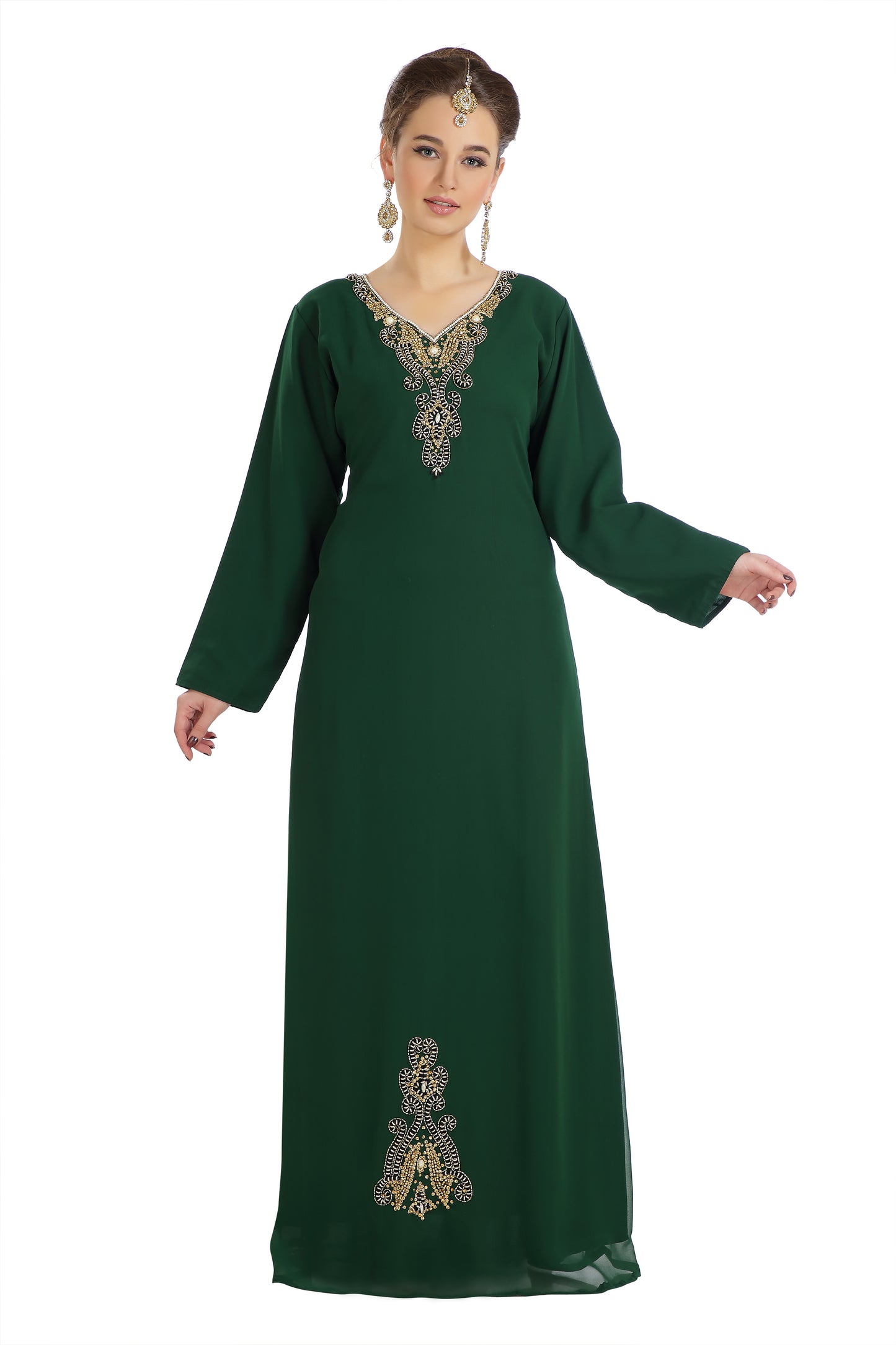 Night Gown Straight Long Maxi Dress - Maxim Creation