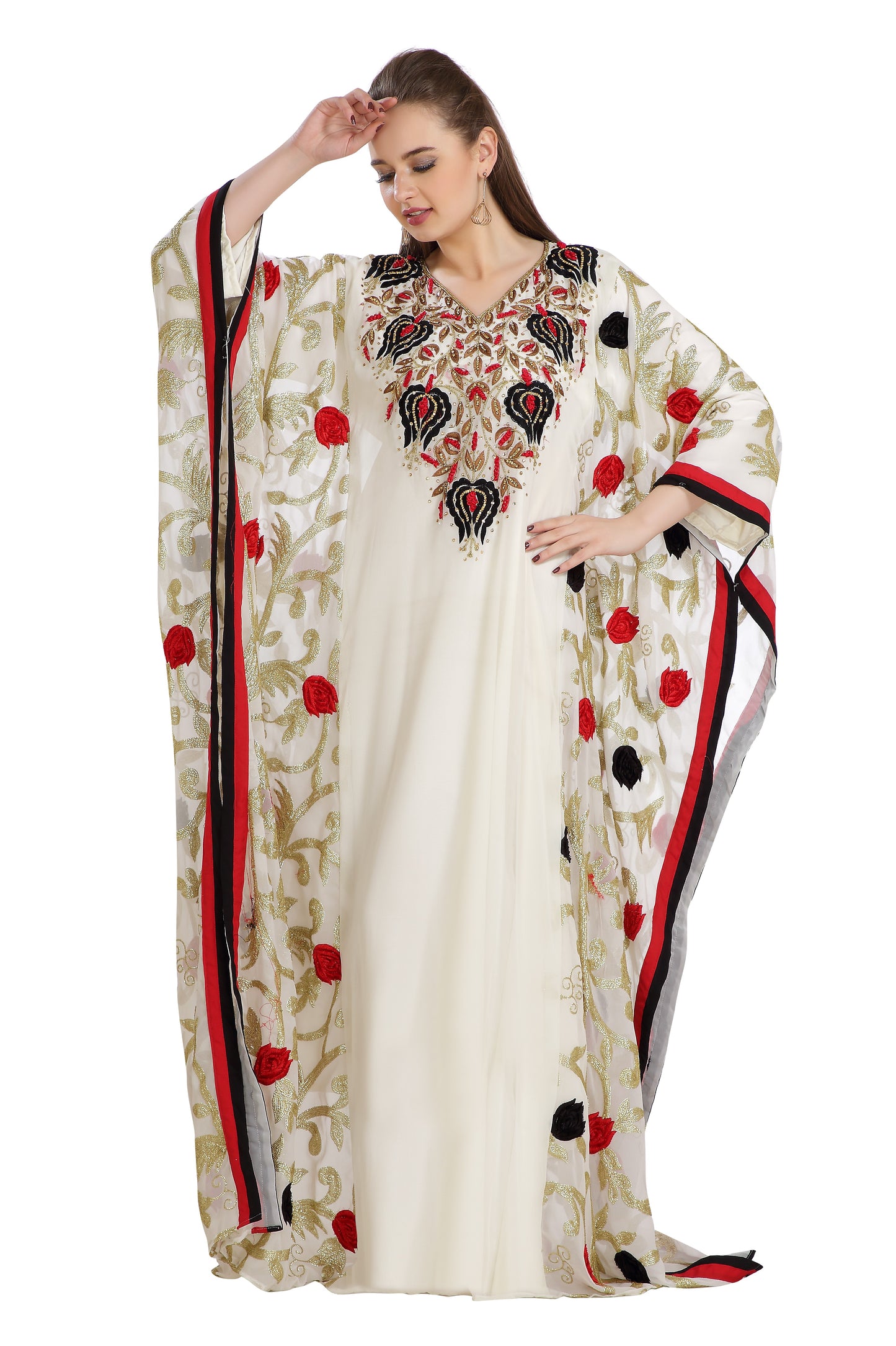 Algerian Dress Designer Jalabiya Gown - Maxim Creation