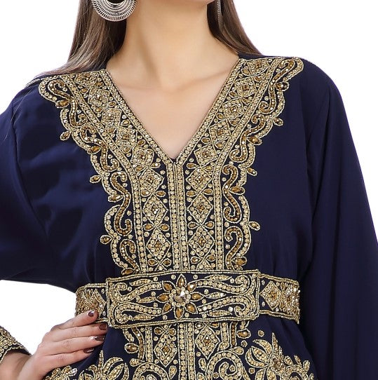 Jalabiya Gown Luxe Kaftan Dress - Maxim Creation