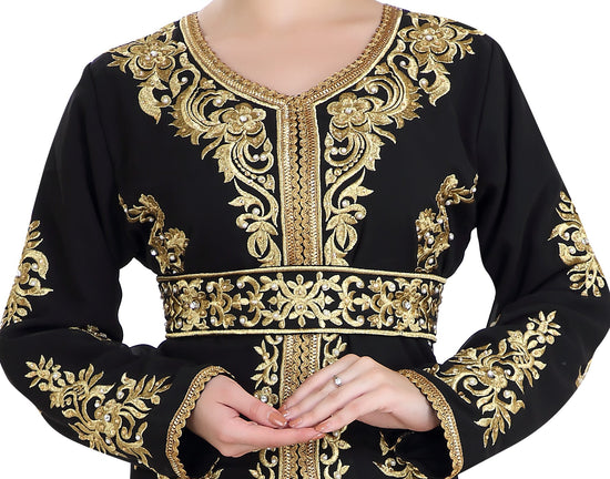 Designer Abaya Arabian Caftan Dress - Maxim Creation