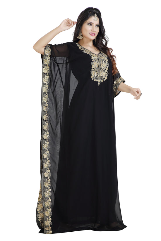 Designer Farasha Arabian Maxi Dress - Maxim Creation