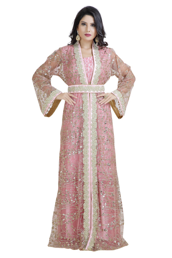 Moroccan Caftan Khaleeji Thobe Gown - Maxim Creation