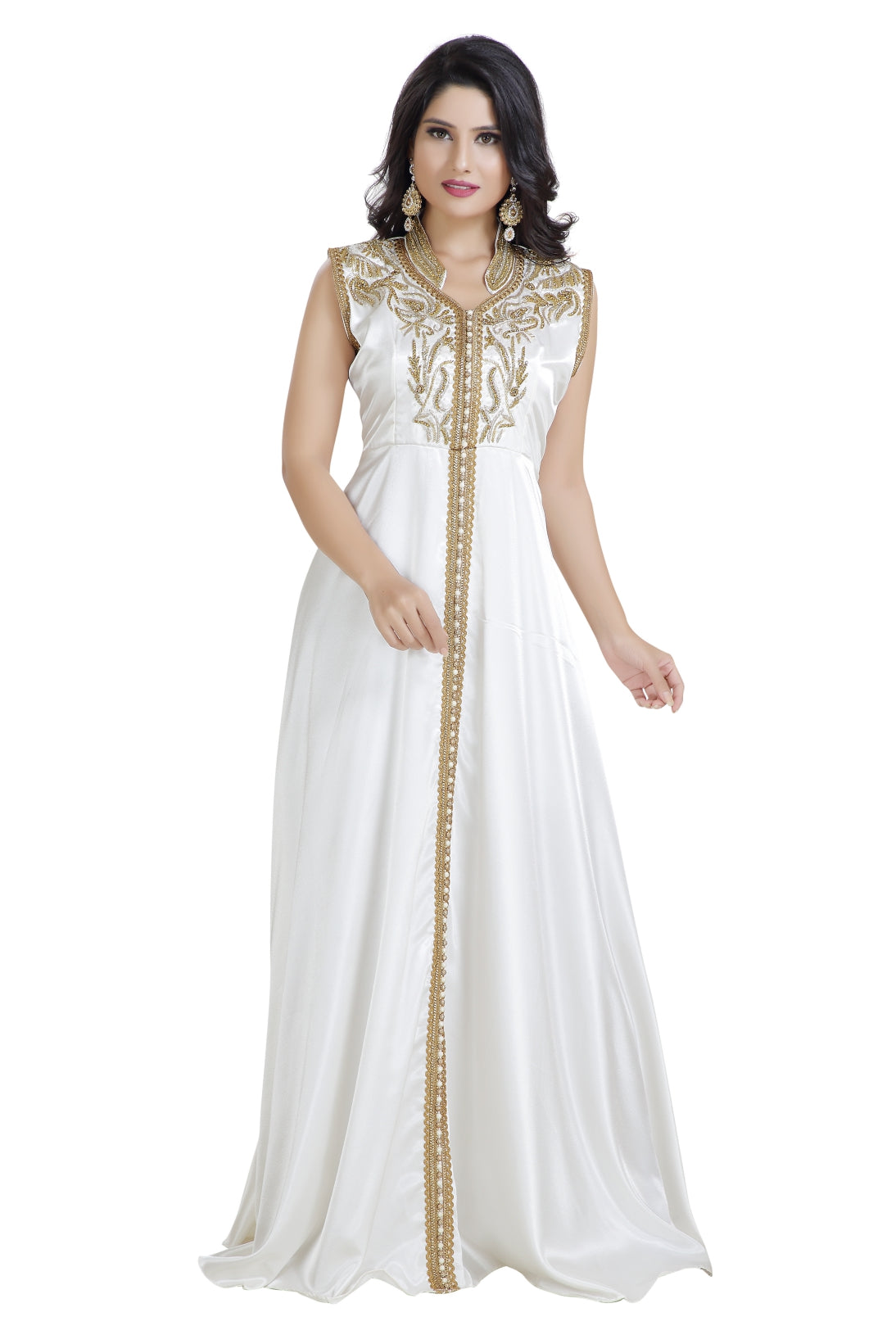 Embroidered Abaya Jellabiya Kaftan Dress - Maxim Creation