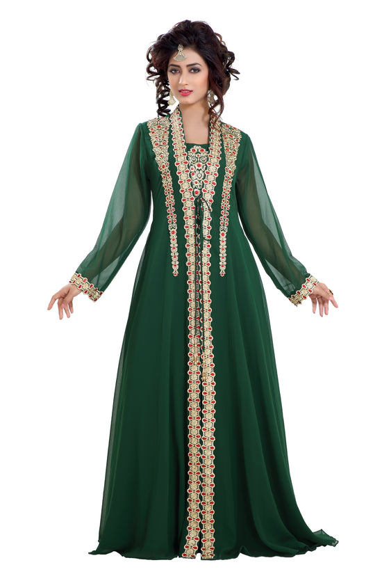 Designer Maxi Dress Robe Jalabiya - Maxim Creation