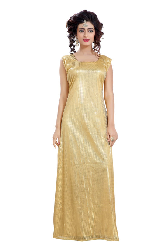 Maxi Dress in Soft Beige Evening Gown - Maxim Creation