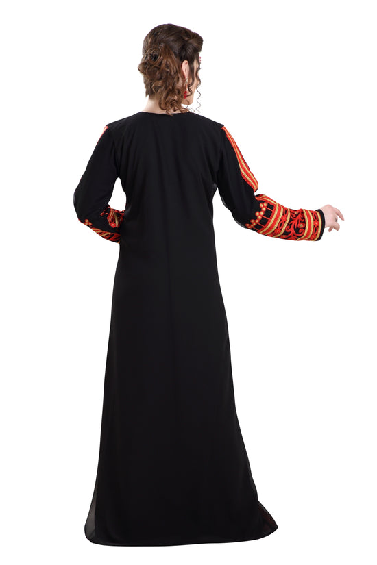 Farasha Maxi Dress Embroidered Robe - Maxim Creation