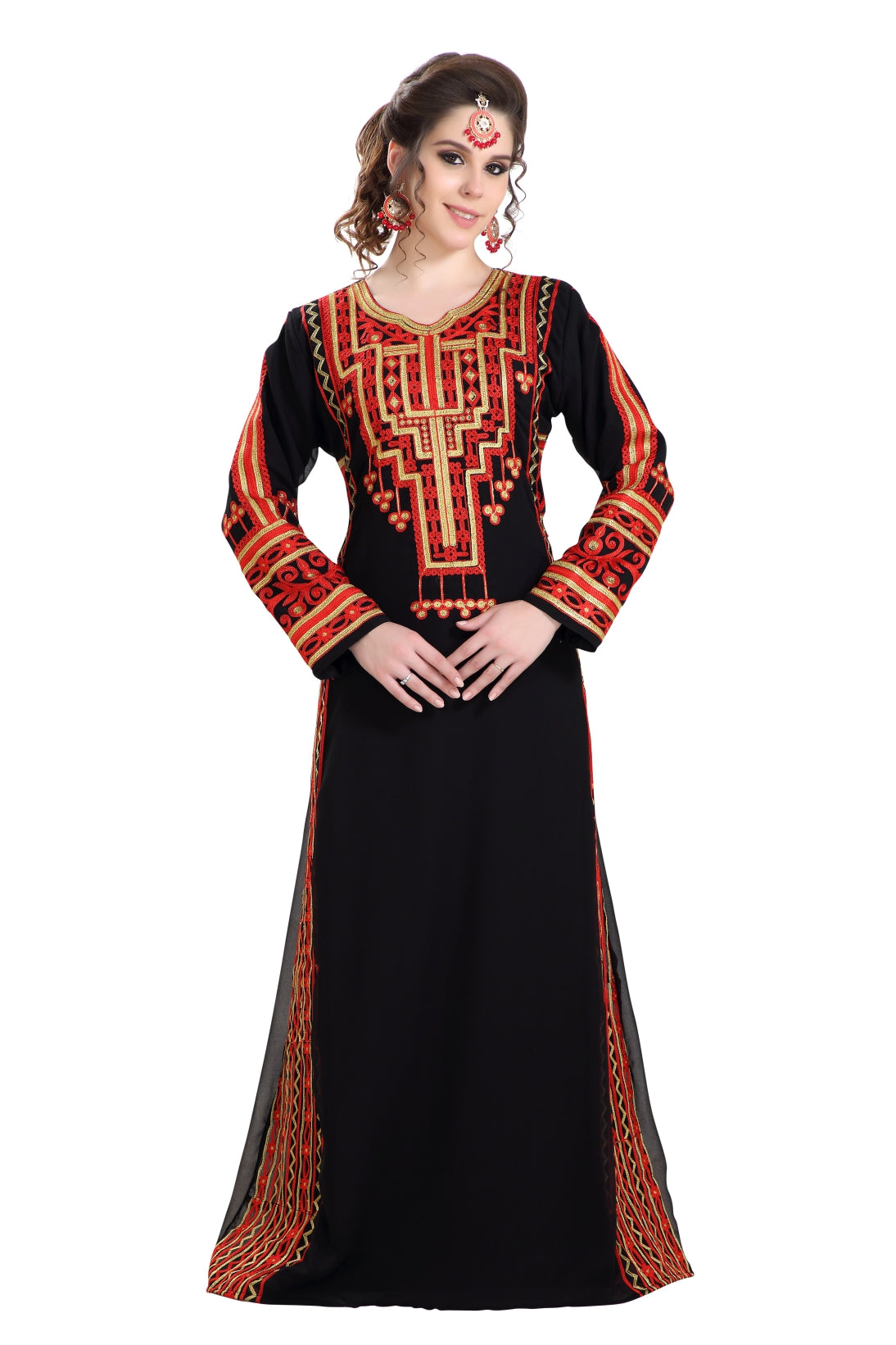 Farasha Maxi Dress Embroidered Robe - Maxim Creation