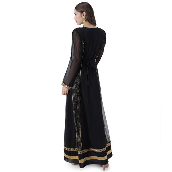 Machine Embroidered Traditional Caftan Gown - Maxim Creation