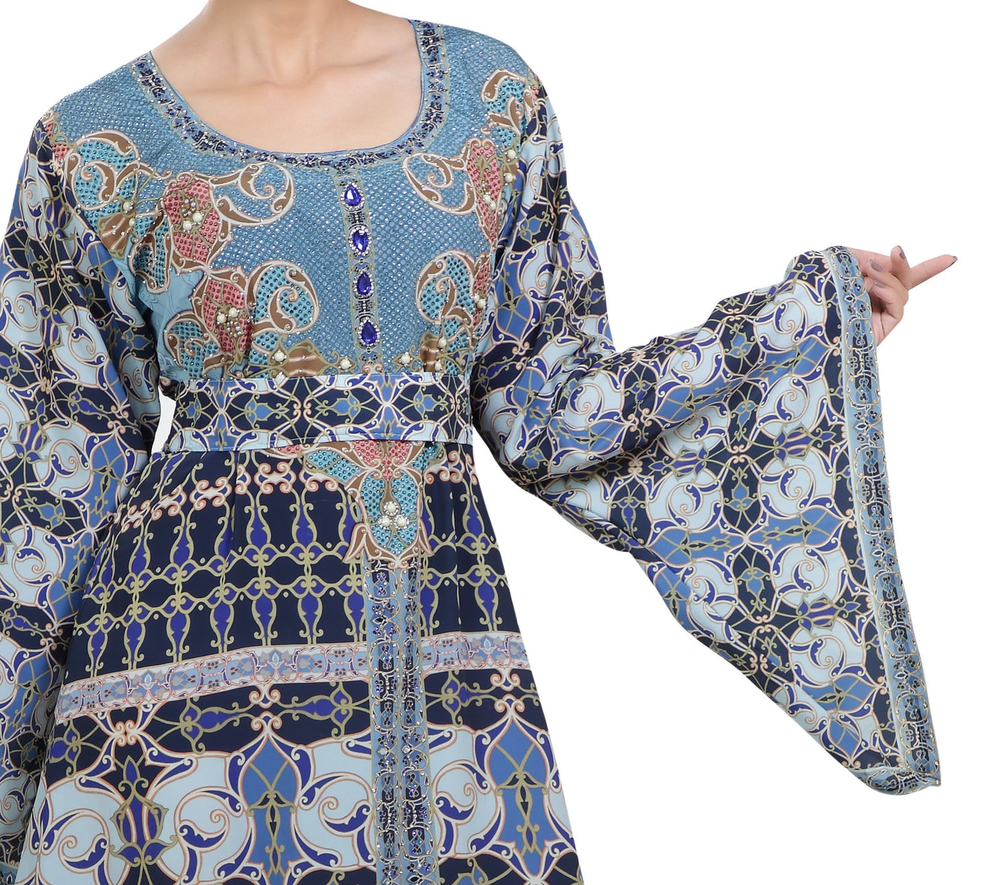 Digital Printed Maxi With Geometric Design - Maxim Creation