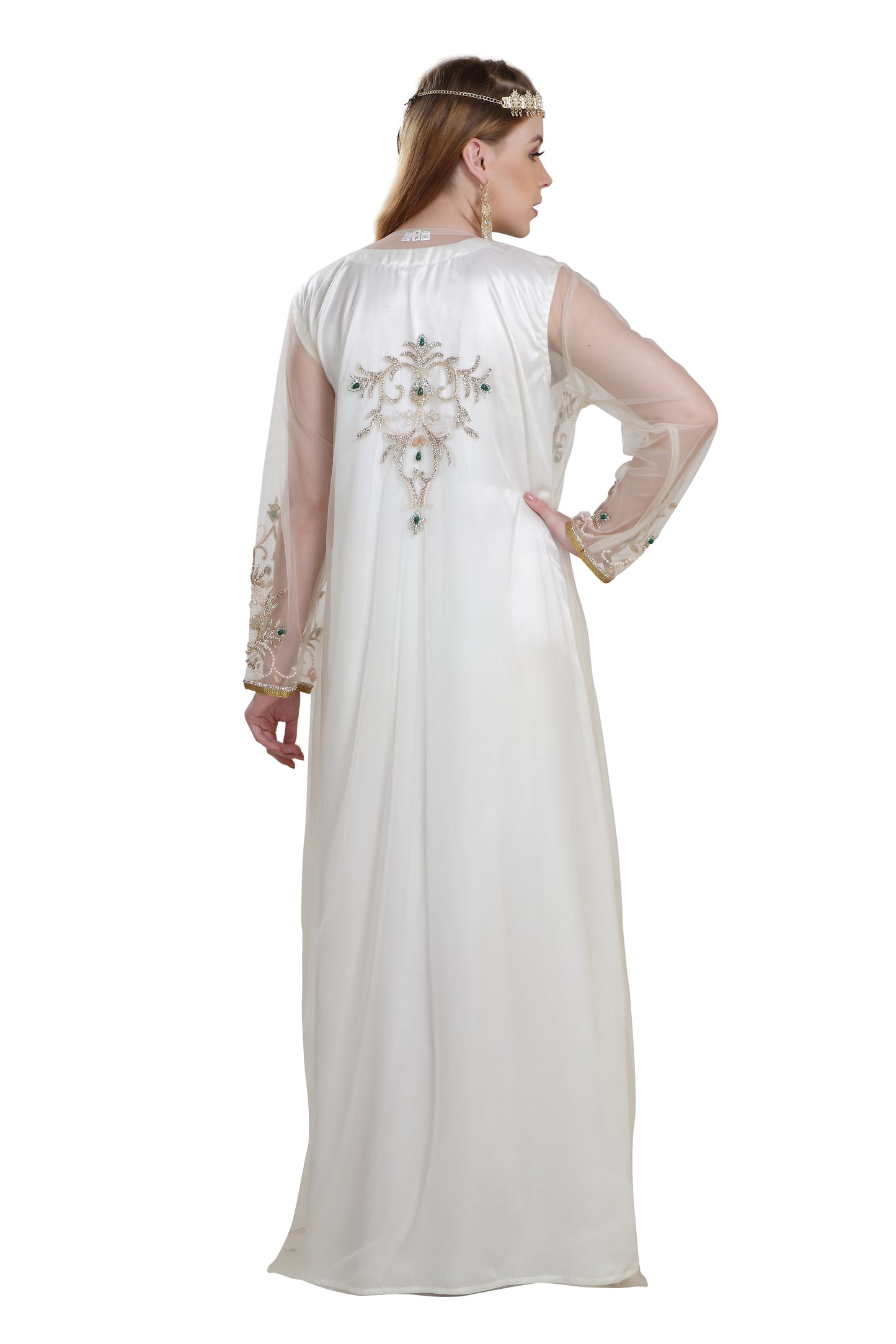 Persian Djellaba Embroidered Kaftan - Maxim Creation