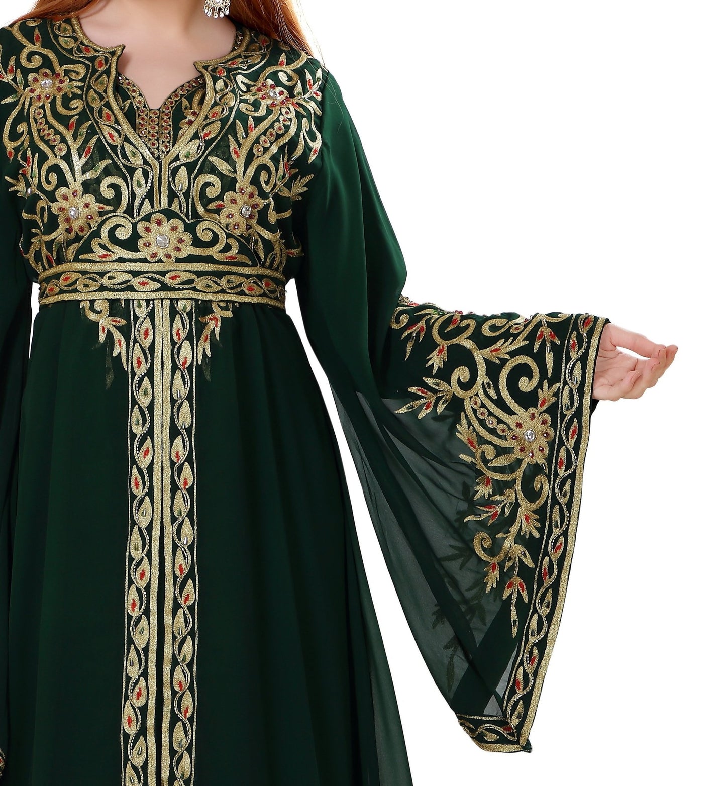 Designer Kaftan Khaleeji Thobe Gown - Maxim Creation