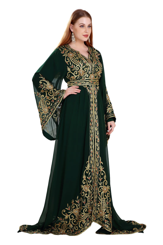 Designer Kaftan Khaleeji Thobe Gown - Maxim Creation