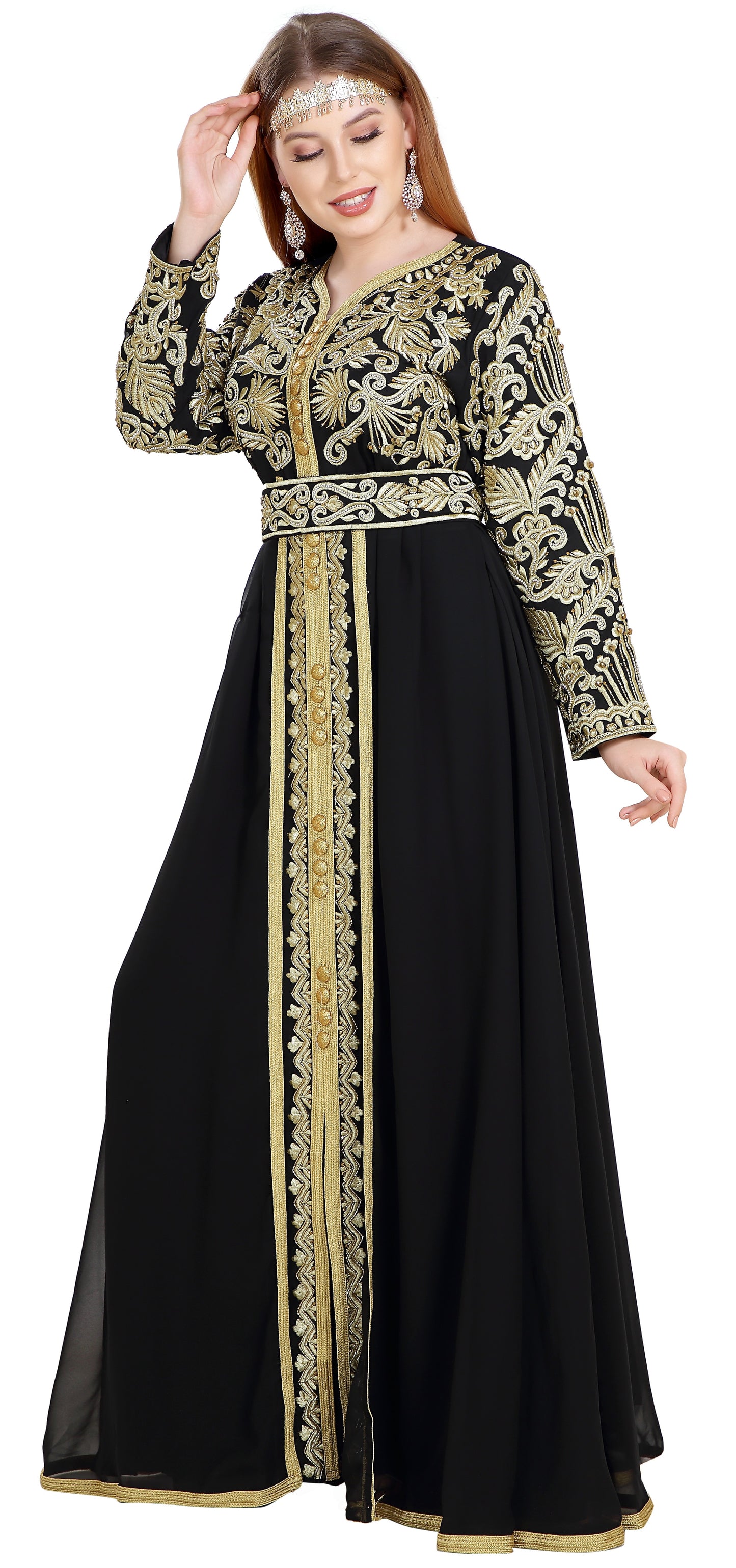 Kaftan Gown TeaParty Dress - Maxim Creation