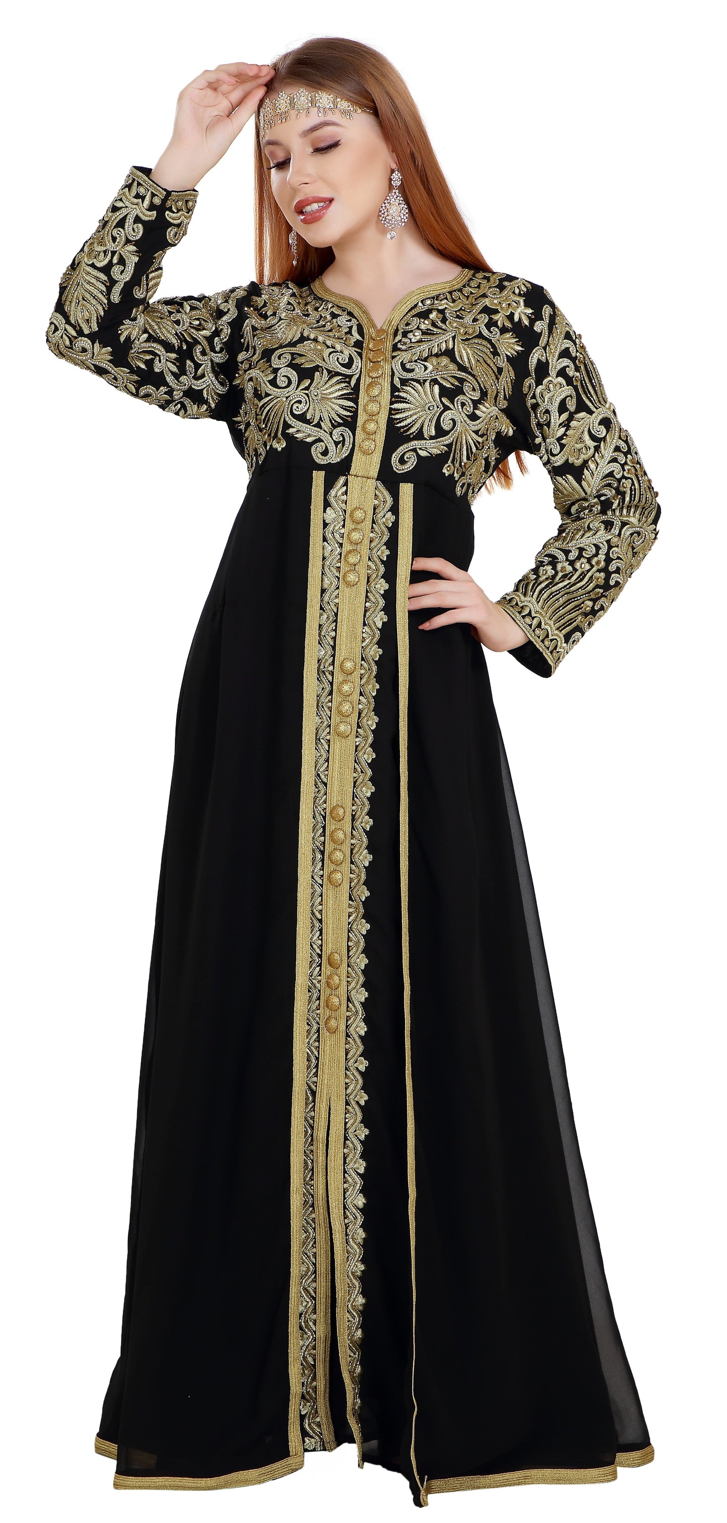 Kaftan Gown TeaParty Dress - Maxim Creation