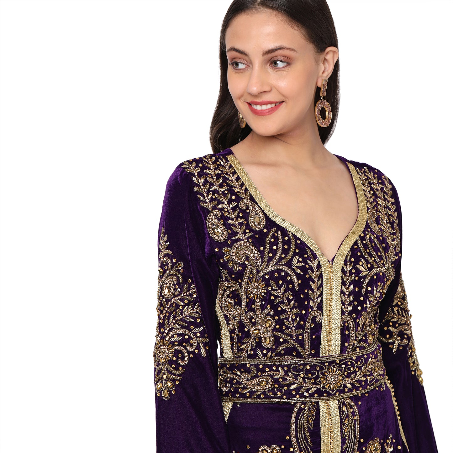 Designer Caftan Embroidered Caftan - Maxim Creation